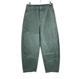 Scotch & Soda Floral-Embroidery Wide-Leg Trousers Pip Womens‎ Green 26/30 Read